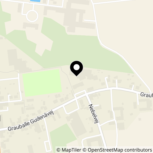 Kort over Grauballe Gudenåvej 21
