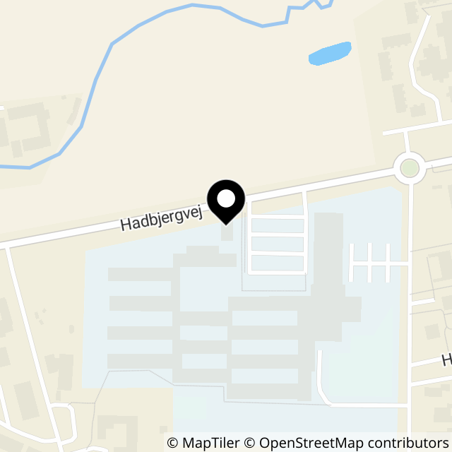 Kort over Hadbjergvej 12
