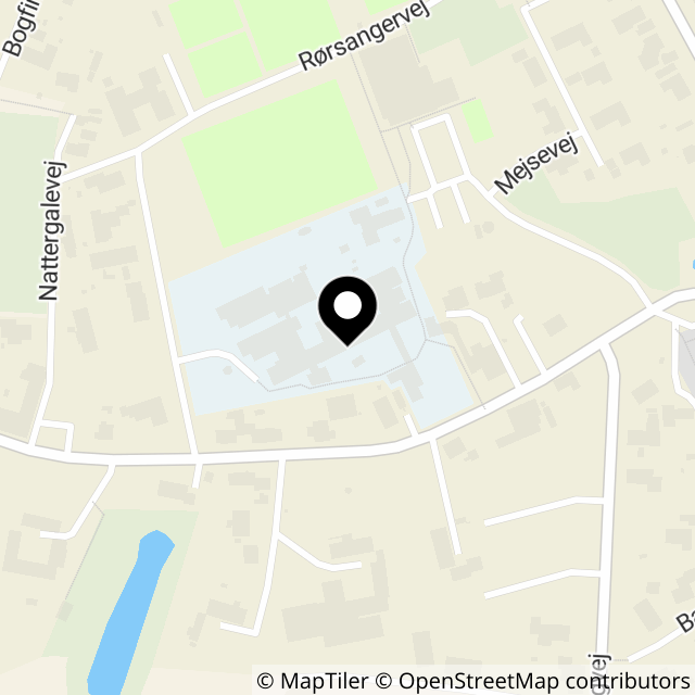 Kort over Bavnehøjvej 135