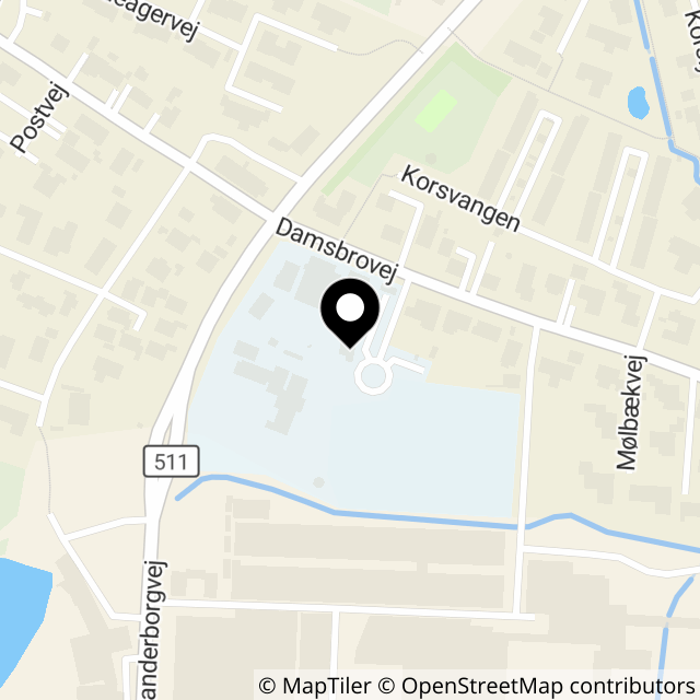Kort over Damsbrovej 63