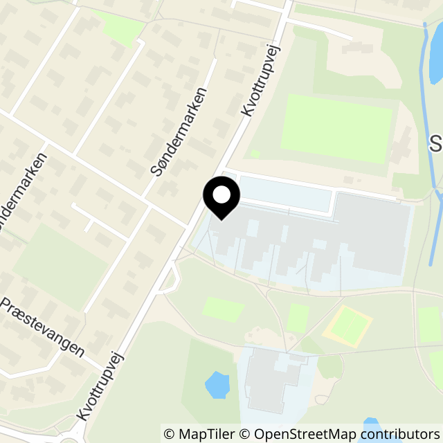 Kort over Kvottrupvej 9 Søften