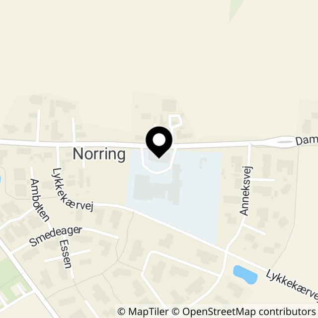 Kort over Damsbrovej 11, Norring