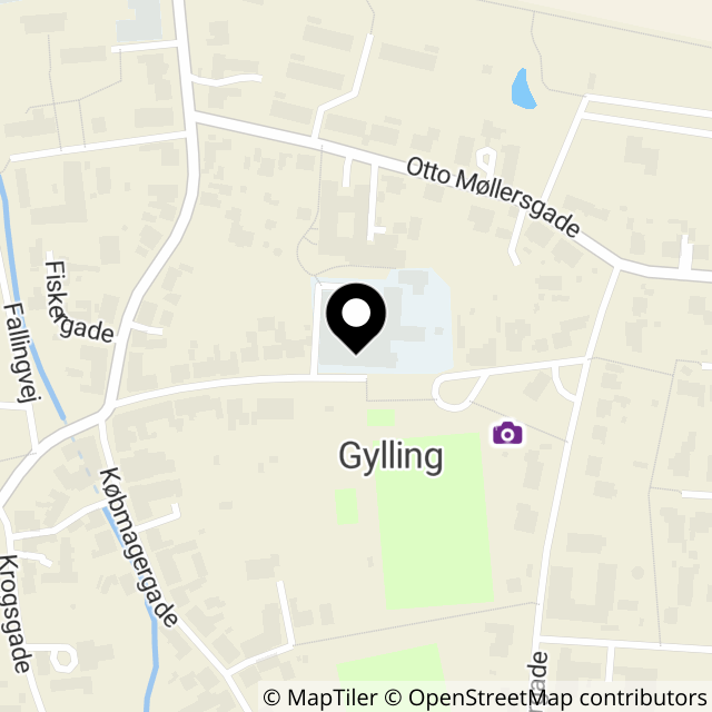 Kort over Gylling Skolegade 13