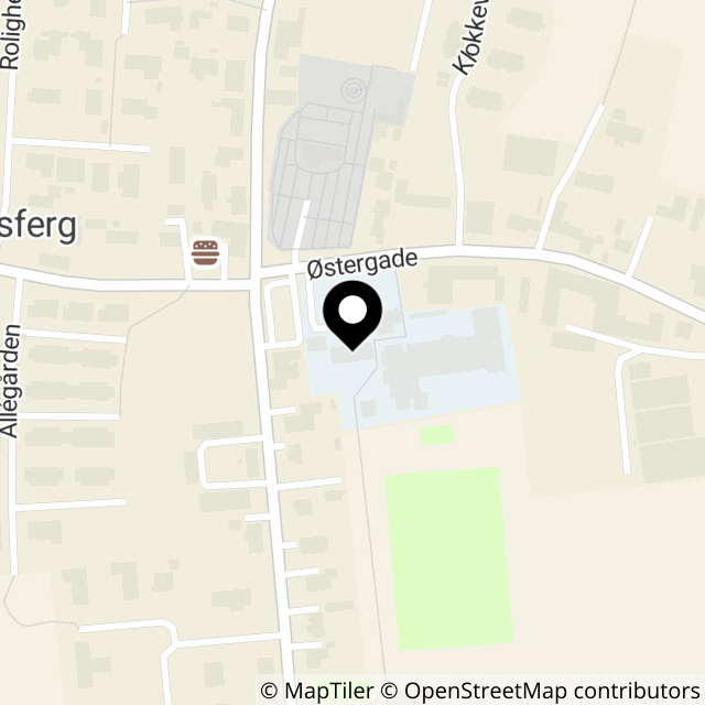 Kort over Østergade 2, Asferg