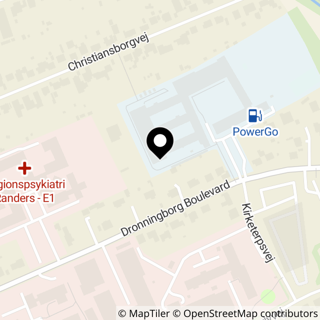 Kort over Dronningborg Boulevard 33B
