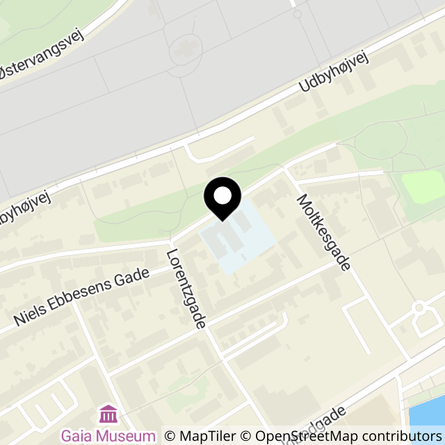 Kort over Tøjhushavevej 28