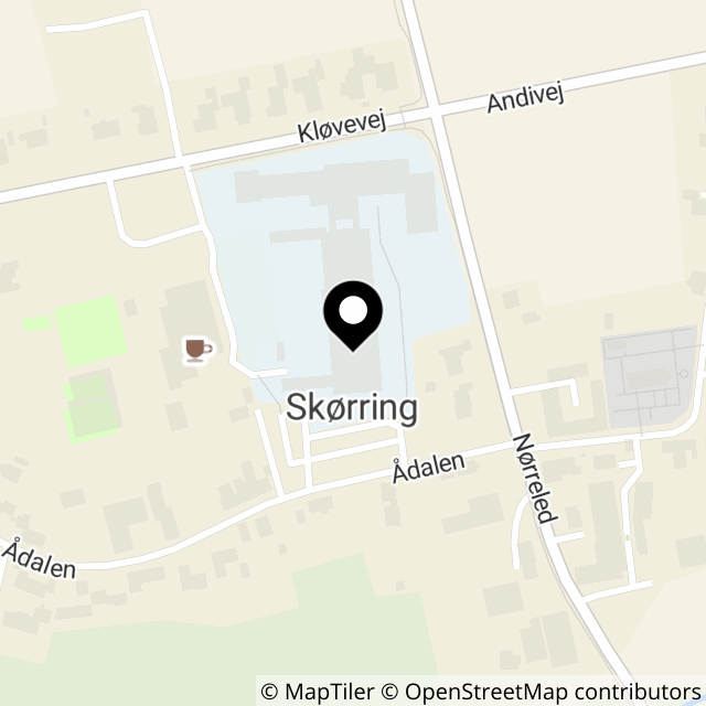Kort over Ådalen 2 Skørring