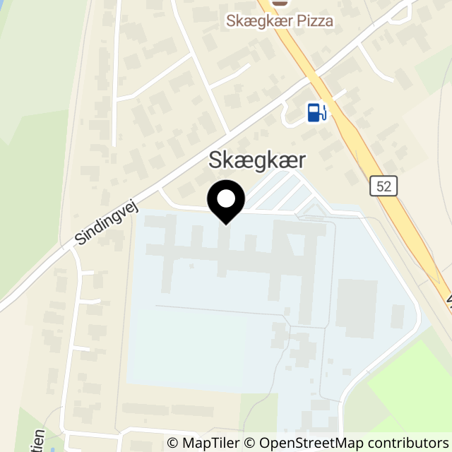 Kort over Sindingvej 15