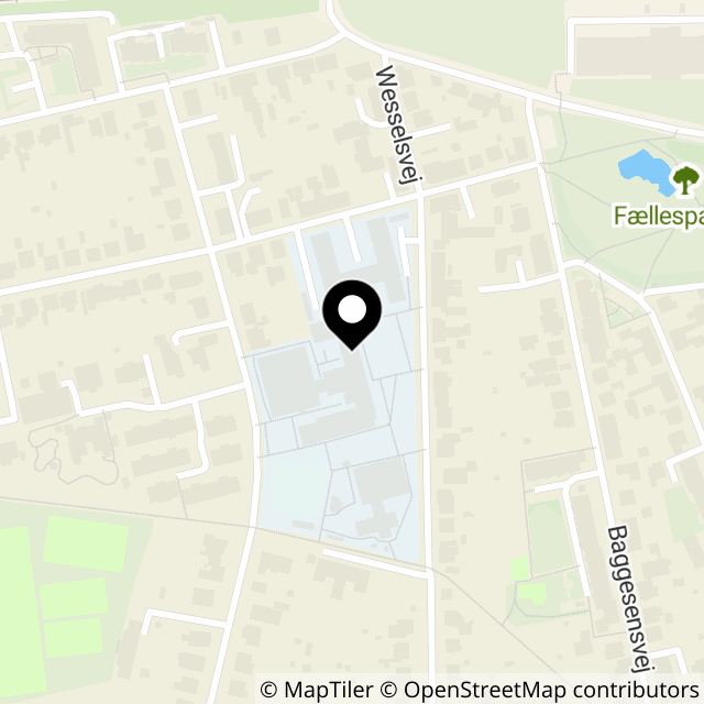Kort over Rolighedsvej 2