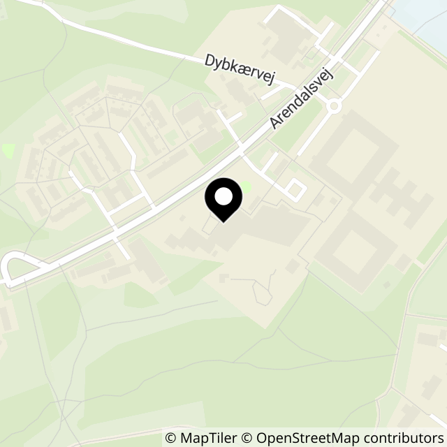 Kort over Arendalsvej 273