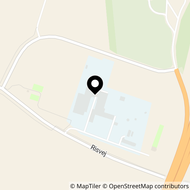 Kort over Risvej 28a