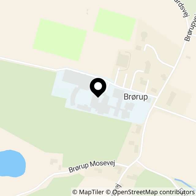 Kort over Brøruphusvej 5, Brørup