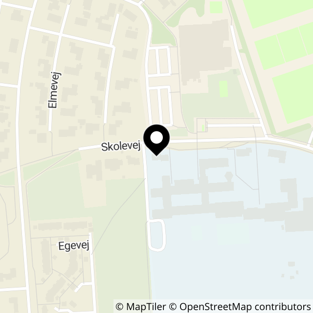 Kort over Skolevej 14, Assentoft