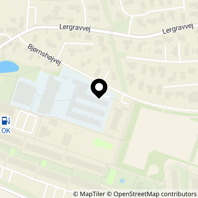 Kort over Bjørnshøjvej 1