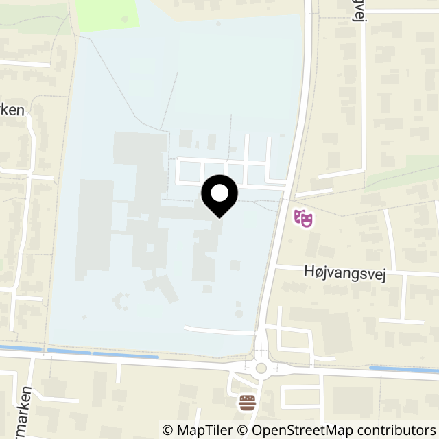 Kort over Klokkeskovvej 1, Stautrup