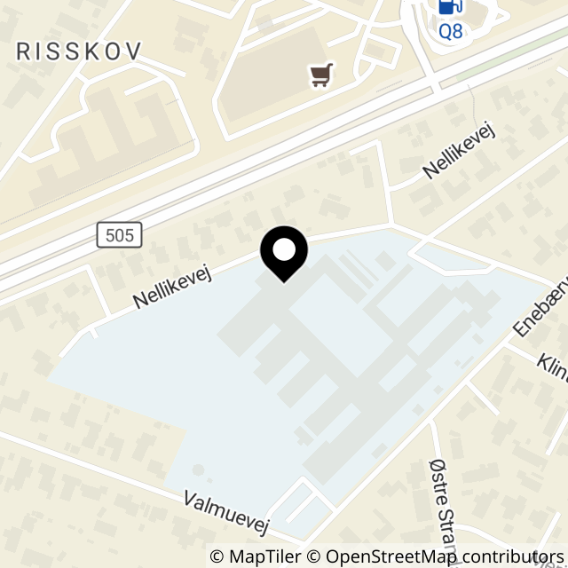 Kort over Nellikevej 1