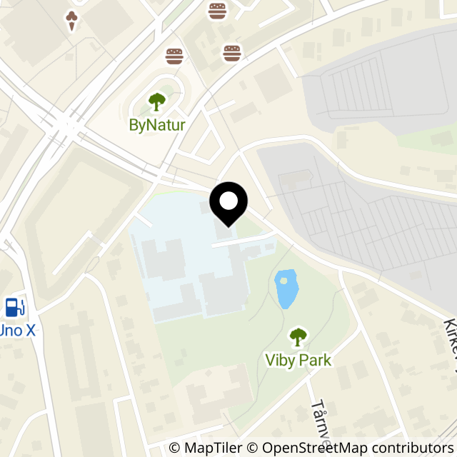 Kort over Kirkevej 2A