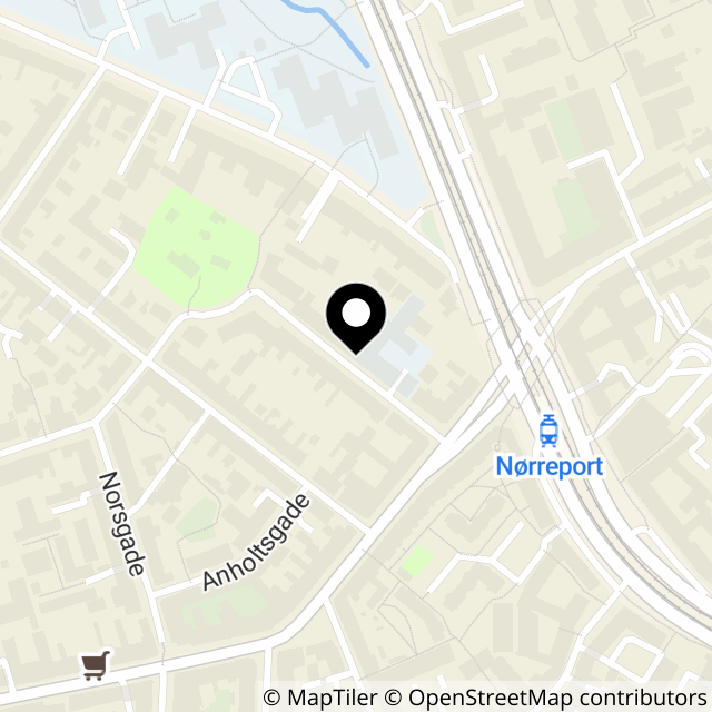 Kort over Hjelmensgade 12