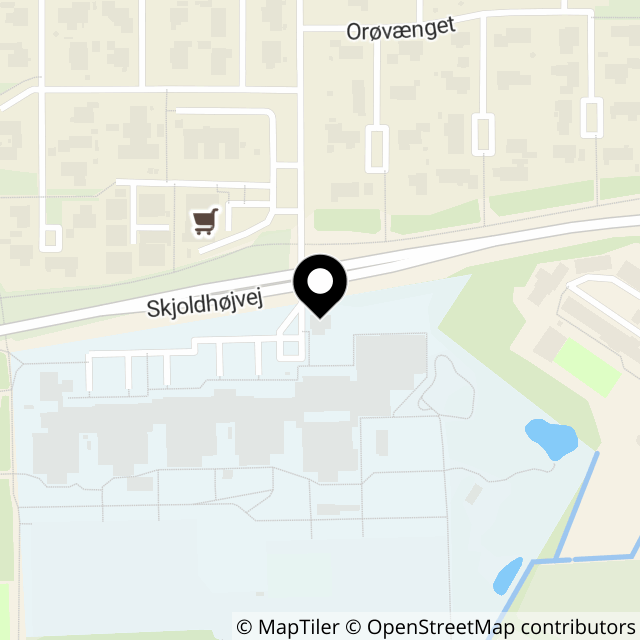 Kort over Skjoldhøjvej 9