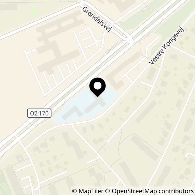 Kort over Vestre Kongevej 10A