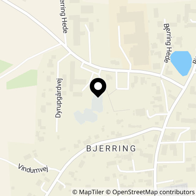 Kort over Bjerring Hede 13B Bjerring