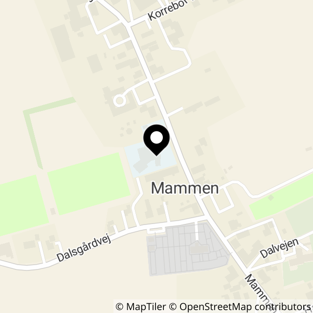 Kort over Mammen Byvej 69