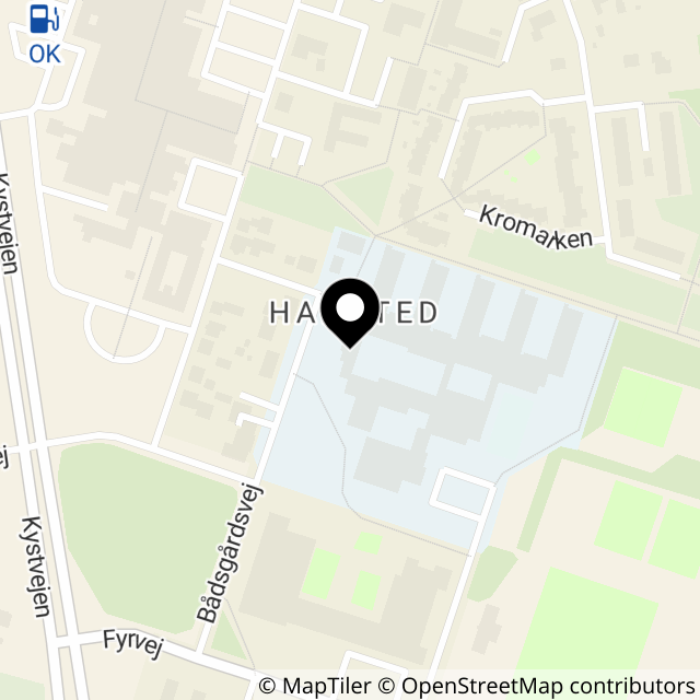 Kort over Bådsgårdsvej 55