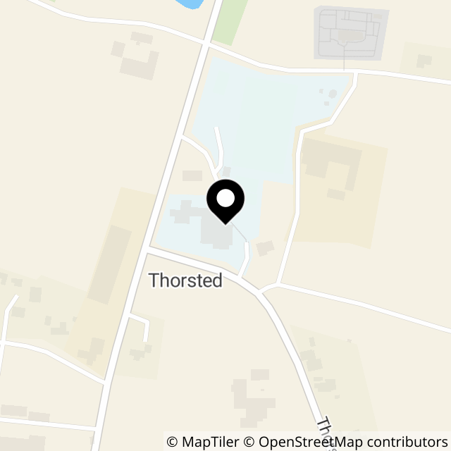 Kort over Thorstedvej 152