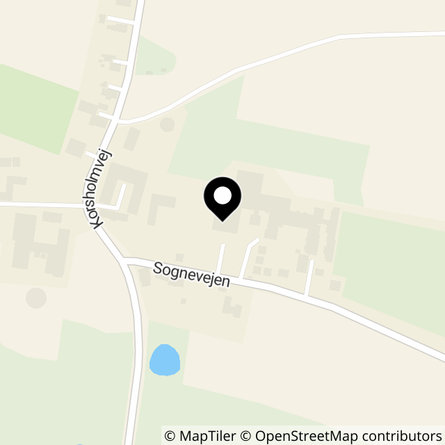Kort over Sognevejen 300, Vesterbølle