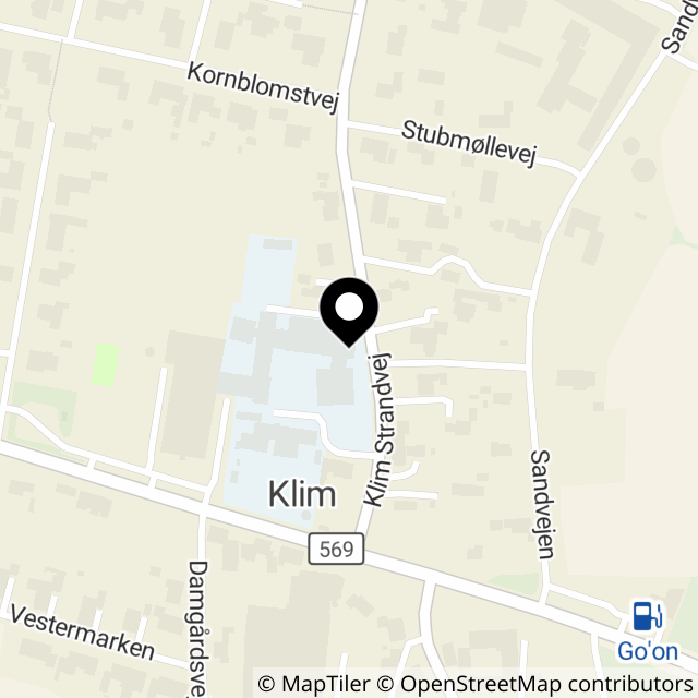 Kort over Klim Strandvej 11