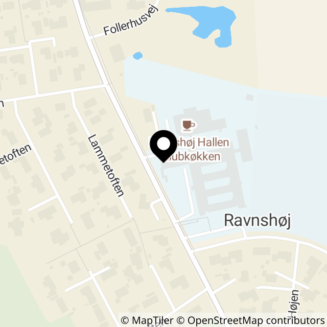 Kort over Ravnshøjvej 155