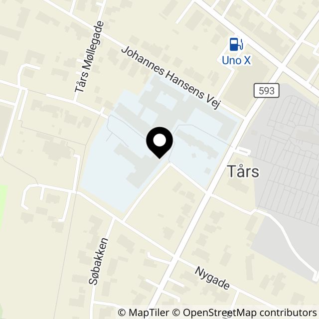 Kort over Vrejlev Klostervej 8
