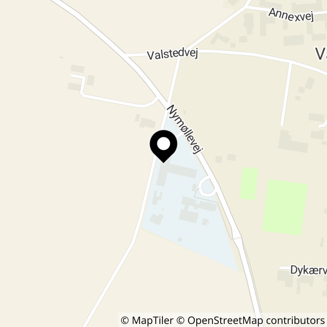 Kort over Gl. Skolevej 1A, Valsted