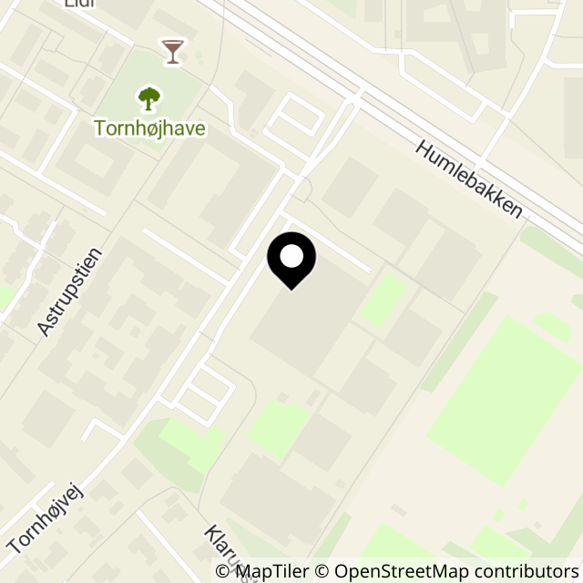 Kort over Tornhøjvej 1
