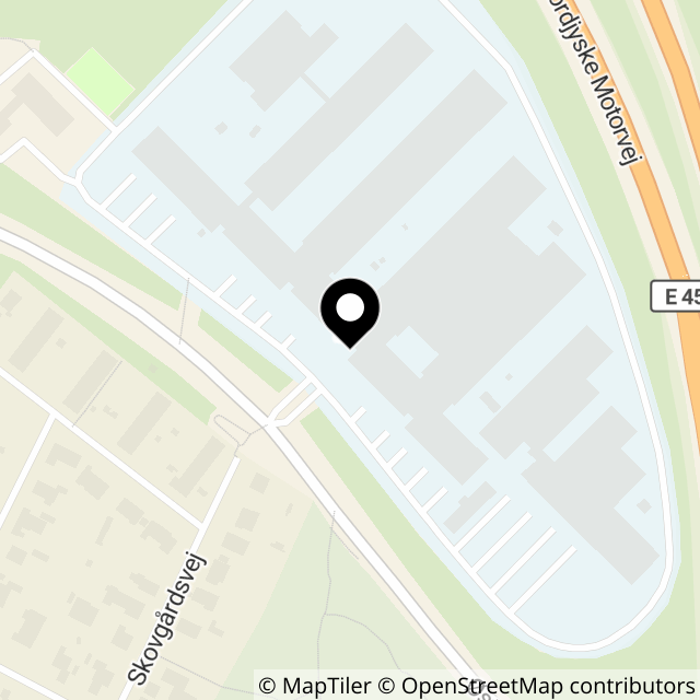 Kort over Øster Uttrup Vej 1