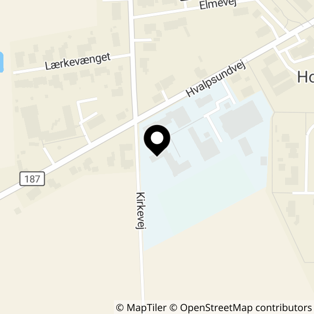 Kort over Kirkevej 23