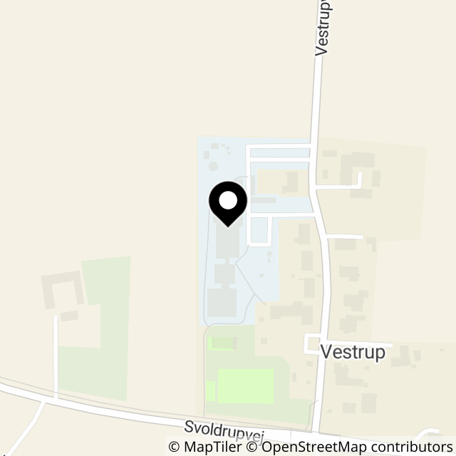 Kort over Vestrupvej 23