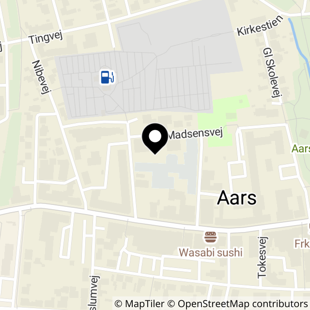 Kort over Kirkegade 4