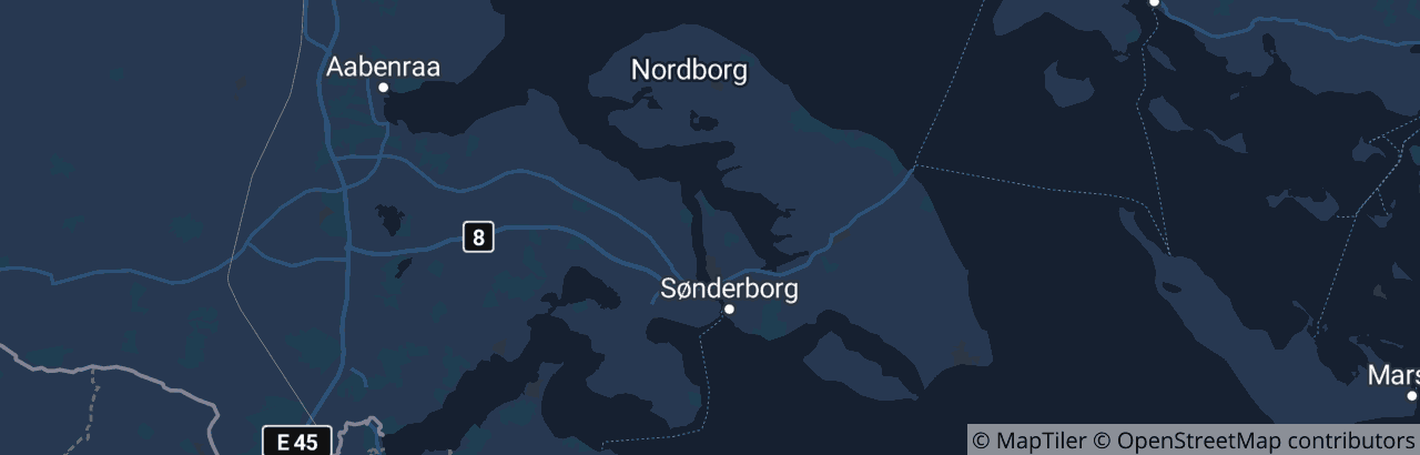 Kort over Sønderborg Kommune