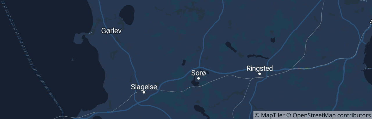 Kort over Sorø Kommune