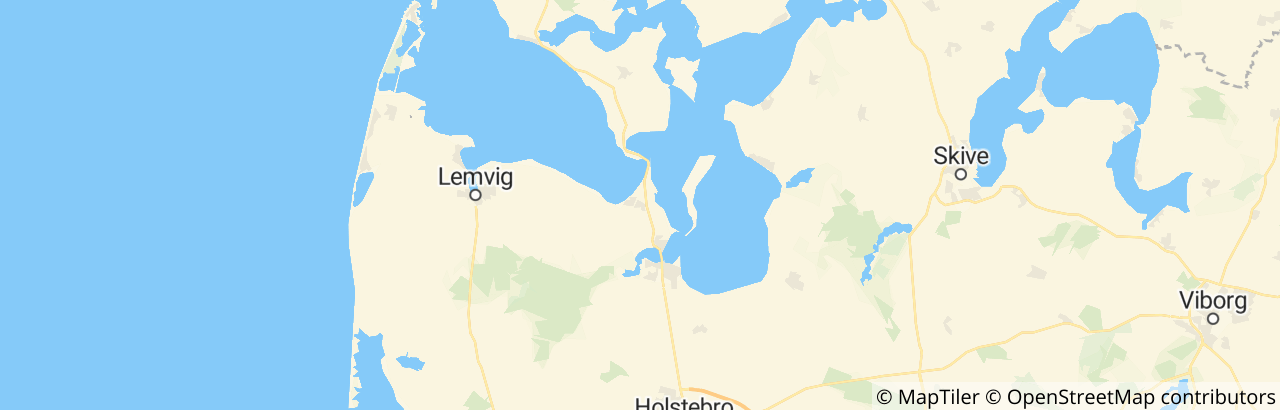 Kort over Struer Kommune