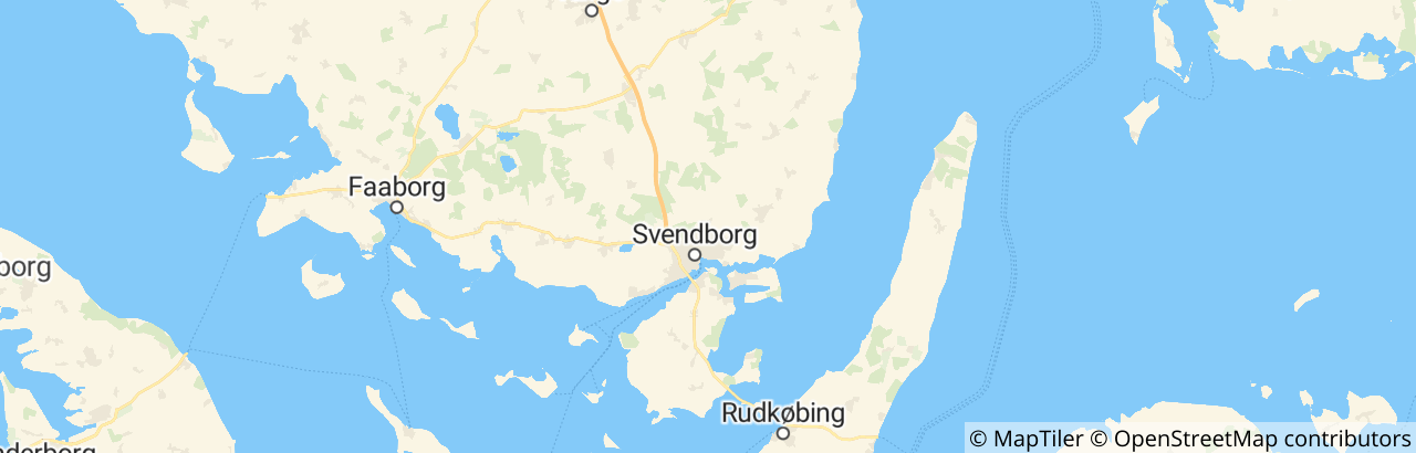 Kort over Svendborg Kommune