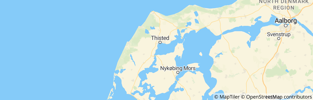 Kort over Thisted Kommune