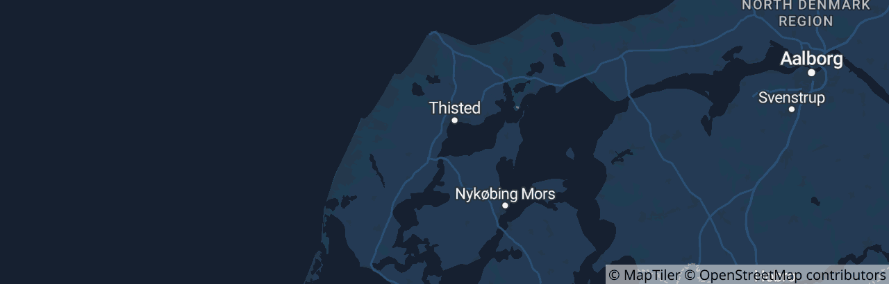 Kort over Thisted Kommune