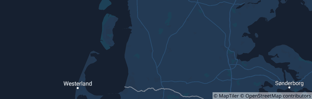 Kort over Tønder Kommune