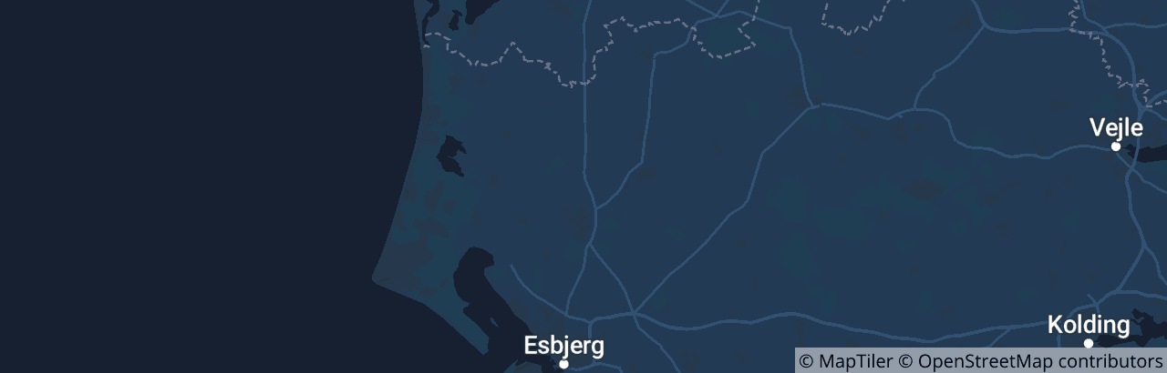 Kort over Varde Kommune