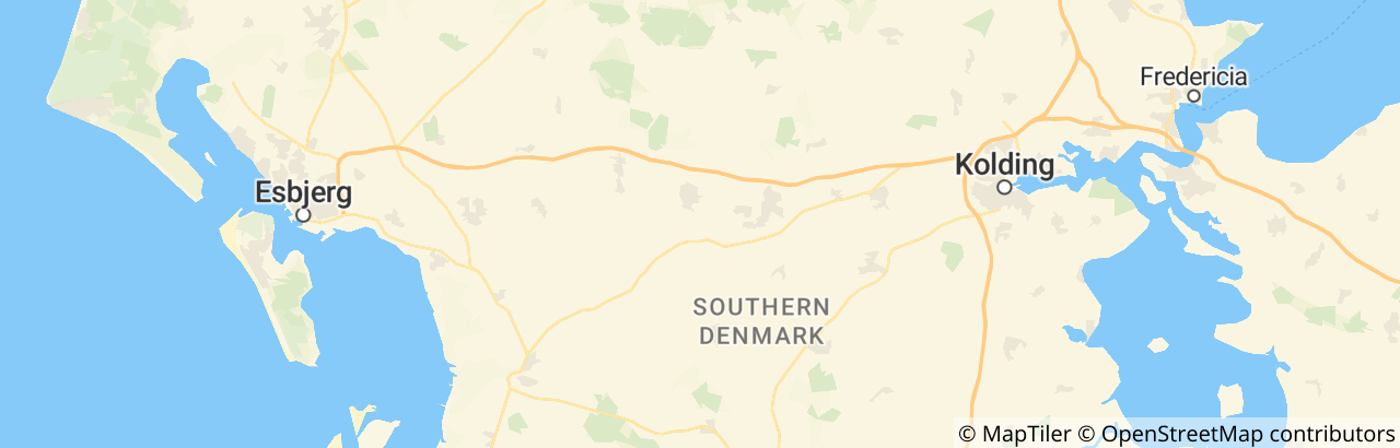 Kort over Vejen Kommune