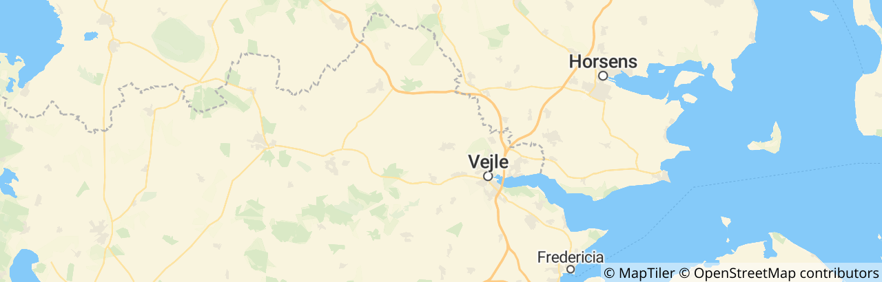Kort over Vejle Kommune