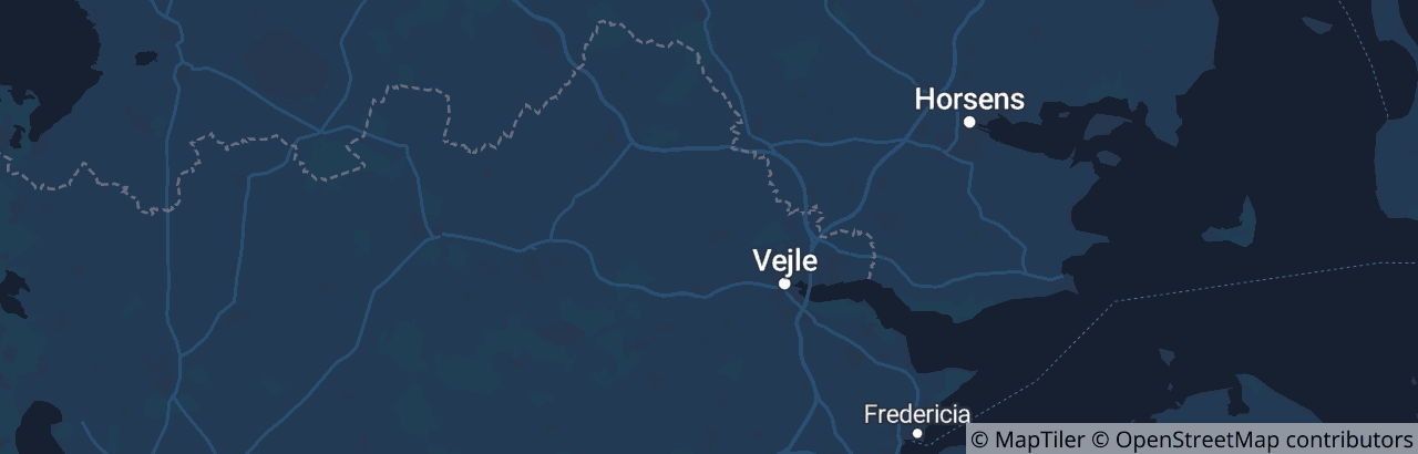 Kort over Vejle Kommune
