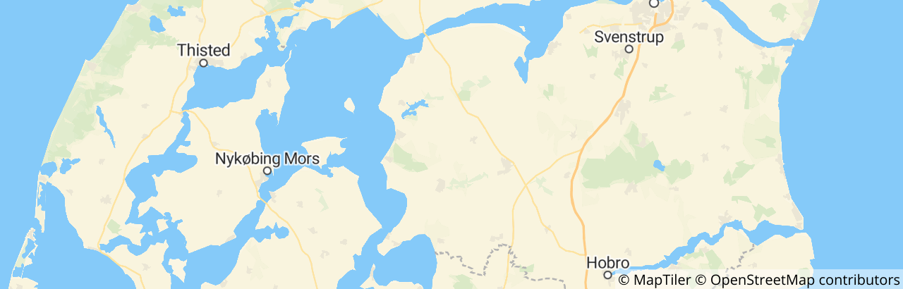 Kort over Vesthimmerlands Kommune